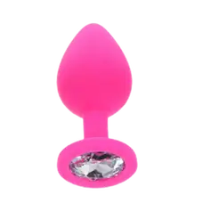 Toy Joy Large Diamond Booty Jewel - Пробка анальная, 9х4 см (розовая)