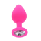 Toy Joy Large Diamond Booty Jewel - Пробка анальная, 9х4 см (розовая)