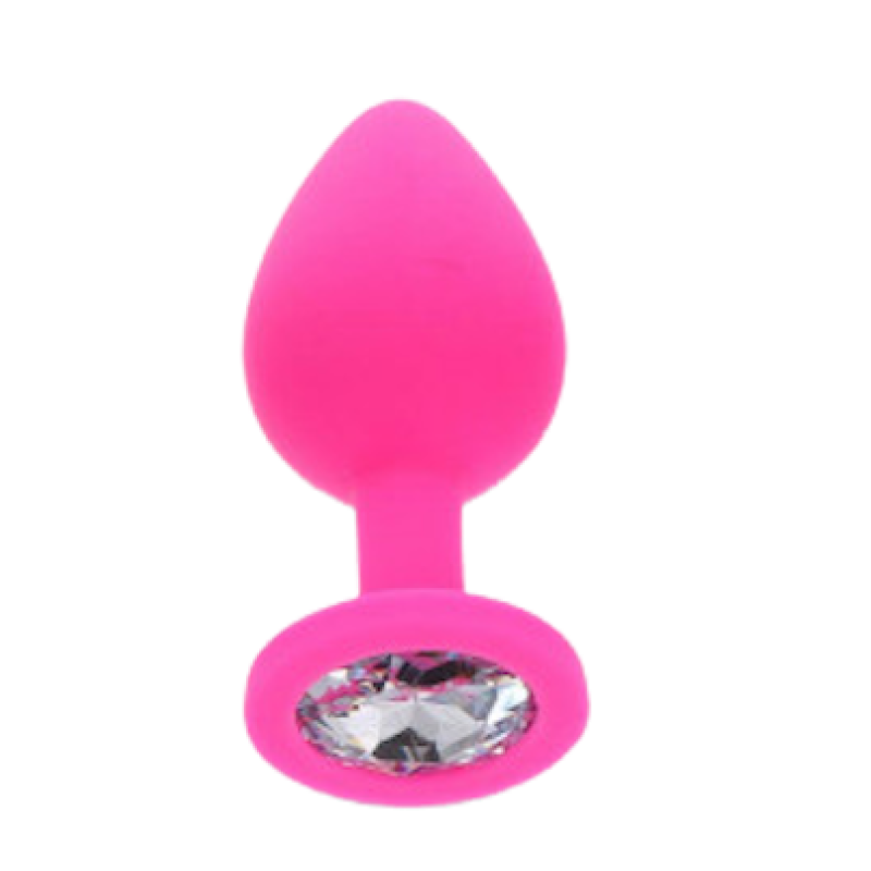 Toy Joy Large Diamond Booty Jewel - Пробка анальная, 9х4 см (розовая)