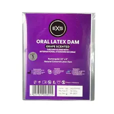 Латексна серветка для орального сексу EXS Oral Latex Dam Grape Scented з ароматом винограду