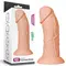 LoveToy Realistic Curved Dildo Flesh 9.5'' - Реалістичний фалоімітатор на присосці, 24х6.6 см