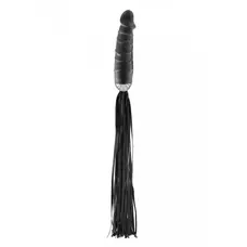 Fetish Tentation Whip with Dildo Handle - Флоггер з ручкою-Ділдо