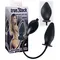 Orion True Black Inflatable Anal Plug – надувна силіконова анальна пробка, 11,5х4.5-9 см (чорний)