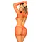 Leg Avenue-Cut Out mini dress Red - Червона сукня у велику сітку, OS