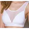 Passion PS002 TOP - Топ із прозорою вставкою, S (білий)