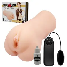 Crazy Bull Pocket Pussy Nadya Vagina Masturbator Flesh Vibrating - Мастурбатор вагина
