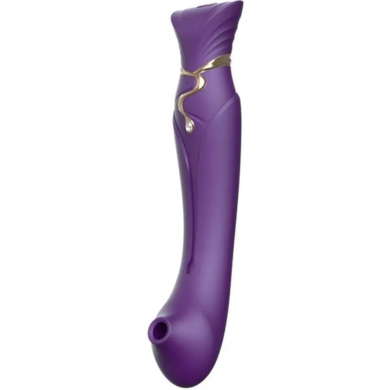 Zalo Queen Set Pulse Wave Clit Stim - Премиальный вибратор для клитора с насадкой для вакуумной стимуляции, 21.6х3.5 см (фиолетовый) Zalo Queen Set Pulse Wave Clit Stim - Премиальный вибратор для клитора с насадкой для вакуумной стимуляции, 21.6х3.5 см (фиолетовый)