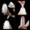 LoveToy Giant Egg Stamina Nodules Edition - мастурбатор яйцо с рельефом, 12 см (красный)