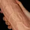 LoveToy Realistic Curved Dildo Flesh 9.5'' - Реалістичний фалоімітатор на присосці, 24х6.6 см