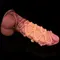 Фаллоимитатор Dual-Layered Silicone Cock With Rope 10.5", 27 см