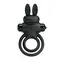 Pretty Love Vibro Penis Ring Bunny III Black - віброкільце, 9.7х4 см (чорний)