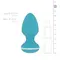 Cala Azul - Blanca Vibrating anal plug - Анальная вибропробка, 8,3 см (бирюзовый)