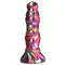 Creature Cocks Larva Silicone Ovipositor Dildo - фантазийный фаллоимитатор инопланетянина с 4 личинками-яйцами, 22.9х6.1 см (радужный)