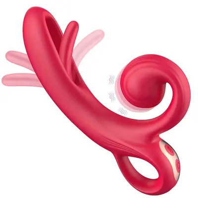 Вібратор-кролик Sweet Play Tongue-Flipping Vibrator А4