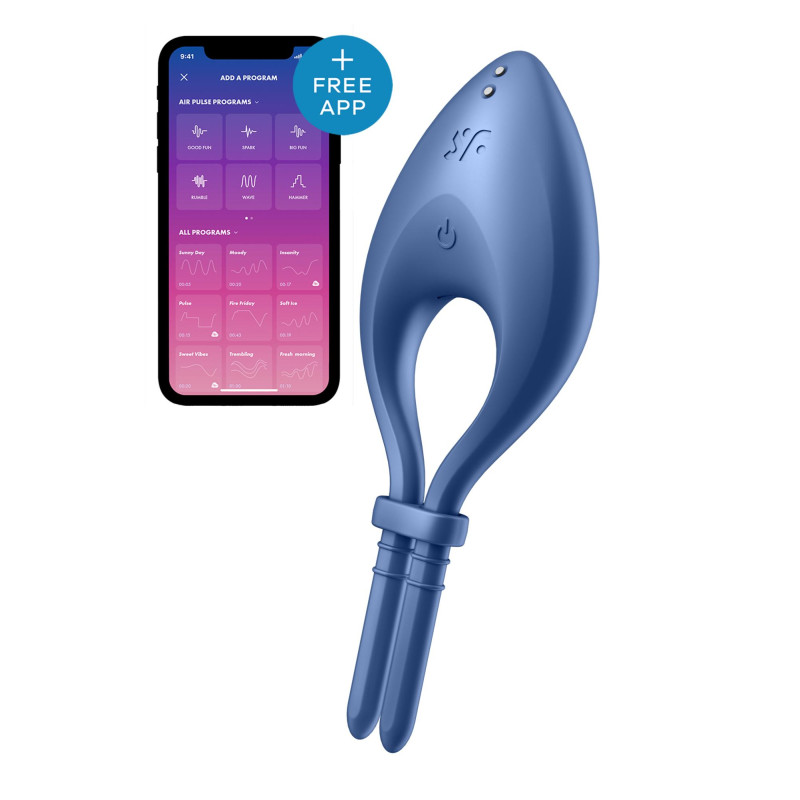 Satisfyer Bullseye - лассо с вибрацией, 4.9х2.5 см (голубой)