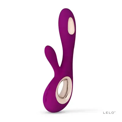 Lelo Soraya Wave - шикарний вібратор-кролик, 21.8х4.6 см (малиновий)
