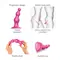 Strap-On-Me Dildo Plug Beads M - Насадка для страпона, 15х4.3 см