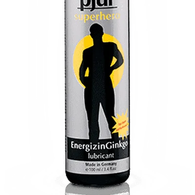 PJUR Superhero Energizin Ginkgo - лубрикант для мужчин с экстрактом гинкго, 100 мл