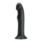 Pretty Love - Murray Dildo with Vibration - Реалістичний вібратор на присосці, 19х3.8 см (чорний)