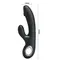 Pretty Love Selene Vibrator - Вибратор с реалистичной головкой и клиторальным стимулятором, 19х3.3 см (чёрный)