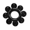 Get Lock Cock Rings Set Black - Набор эрекционных колец 4 шт, 3 см (черный)