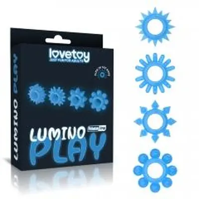 LoveToy - Lumino Play Penis Ring - Набір каблучок для ерекції