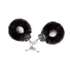 Love To Love ATTACH ME Black – наручники з плюшевим оздобленням