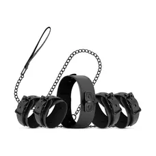 Bedroom Fantasies Master & Slave Total Restraint Set - Набір для BDSM (чорний)