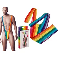 Еротичне чоловіче боді Rainbow Mankini One Size