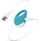 Cala Azul - Blanca Vibrating anal plug - Анальная вибропробка, 8,3 см (бирюзовый)