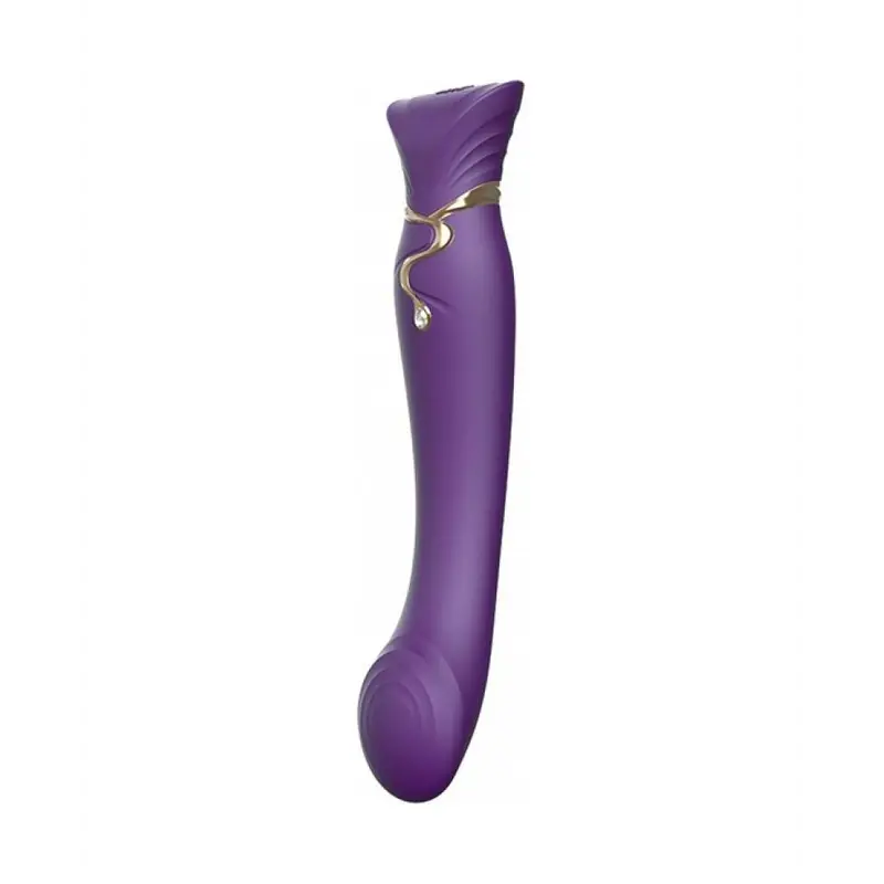 Zalo Queen Set Pulse Wave Clit Stim - Премиальный вибратор для клитора с насадкой для вакуумной стимуляции, 21.6х3.5 см (фиолетовый) Zalo Queen Set Pulse Wave Clit Stim - Премиальный вибратор для клитора с насадкой для вакуумной стимуляции, 21.6х3.5 см (фиолетовый)