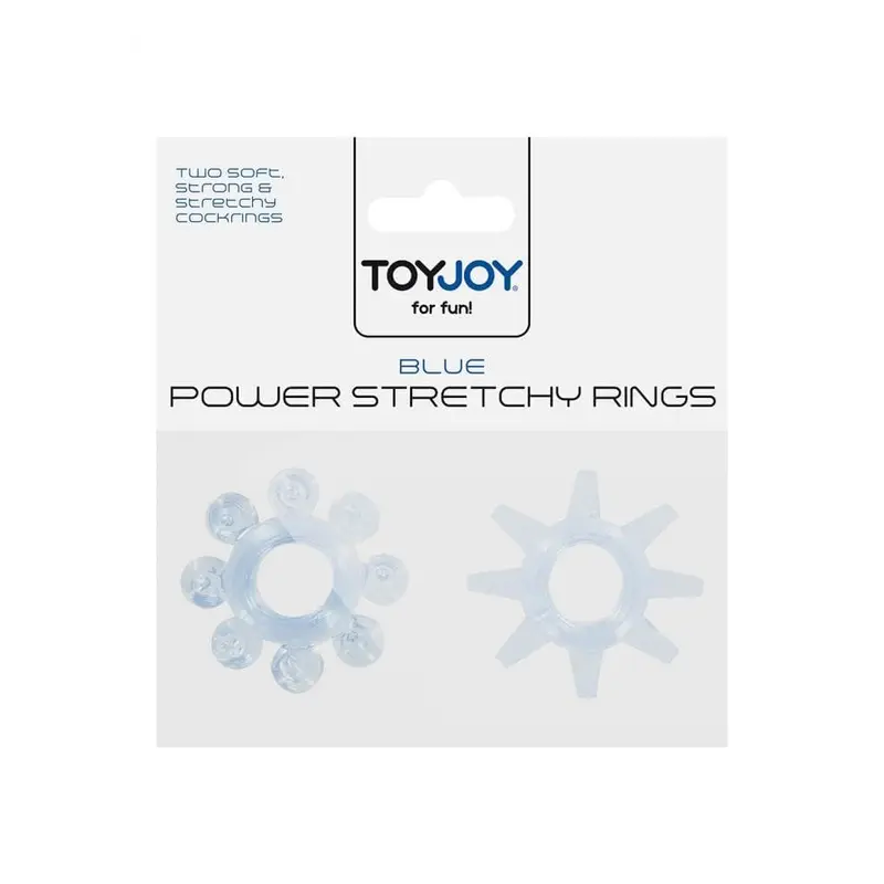 Эрекционные кольца Power Stretchy, 2 шт (белый) Эрекционные кольца Power Stretchy, 2 шт (белый)