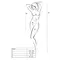 Ажурное мини-платье на тонких бретелях Passion BS096, One Size