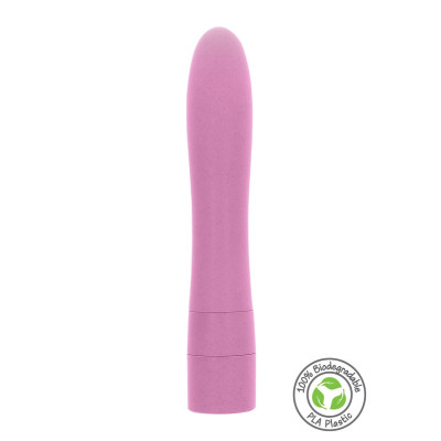 Fuck Green Pink Vegan Vibrator - Вибратор, 17 см (розовый)