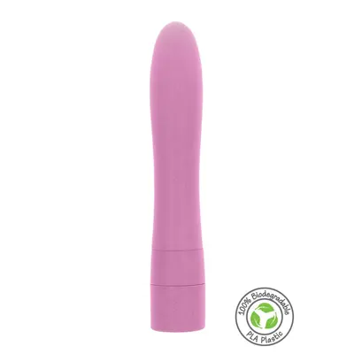 Fuck Green Pink Vegan Vibrator - Вибратор, 17 см (розовый)