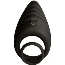 Nexus Enhance Vibrating Cock and Ball Ring - подвійне віброкільце, 10х3.25 (чорний)