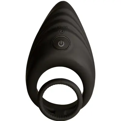 Nexus Enhance Vibrating Cock and Ball Ring - двойное виброкольцо, 10х3.25 (черный)