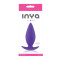 NS Novelties Inya Spades Medium - средняя анальна пробка, 10х3,8 см (пурпурная)