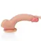LoveToy Dual-Layered Liquid Silicone Nature Cock Flesh 8,5" - Реалістичний фалос на присосці, 22х3.8 см