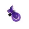 Seven Creations Cock & Ball Butterfly - двойное виброкольцо с бабочкой, 9х1.5 см (фиолетовый)