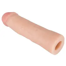 Orion - Big White Penis Sleeve - Насадка на член, 22х4.2-4.8 см