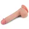 LoveToy Dual-Layered Liquid Silicone Nature Cock Flesh 8,5" - Реалістичний фалос на присосці, 22х3.8 см