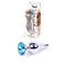 Boss Jewellery Silver Butt Plug Light Blue - Анальна пробка із кристалом, 9,3х3 см (блакитний)