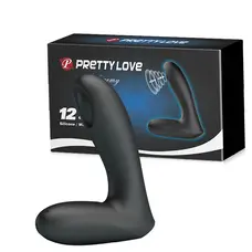 Pretty Love Archenemy Pulsator Black - Стимулятор простати, 12,1 см (чорний)
