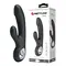Pretty Love Selene Vibrator - Вибратор с реалистичной головкой и клиторальным стимулятором, 19х3.3 см (чёрный)