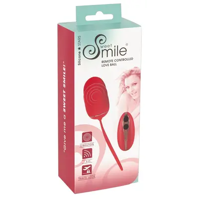 Sweet Smile Remote Controlled Love Ball - Виброяйцо, 15.3 см (красный)
