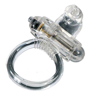 Seven Creations Rabbit Vibrating Cockring - виброкольцо, 4х2,5 см (прозрачный)