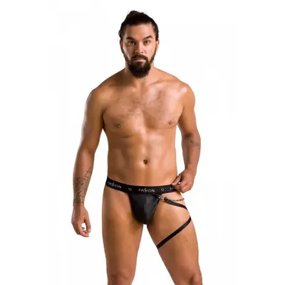 Passion - 058 THONG BILL black - Сексуальные мужские стринги, XXL/XXXL