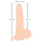 Orion NS Dildo with movable skin - Реалістичний фалоімітатор, 18,7 см (тілесний)
