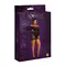 Moonlight Plus Model 07 Black - эротическое ажурное мини-платье с открытыми плечами, XL/XXXL (чёрный)
